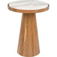 White Label Bijzettafel Mees Brown