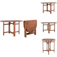 vidaXL Opklapbare tuintafel 120 x 70 x 74 cm, massief acaciahout - Tuintafels