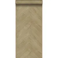 ESTAhome behang hout motief donker beige - 53 cm x 10.05 m - 139174