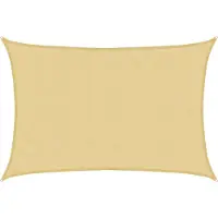 Syfax Zonnezeil 5x3,5 m 100% polyester oxford zandkleurig
