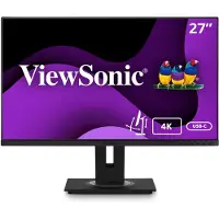 Viewsonic VG2756-4K 27 inch monitor Zwart