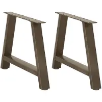 vidaXL Salontafelpoten 2 st A-vormig 60x(42-43) cm staal