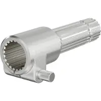 Wiltec Aftakas, PTO-aansluiting 160 mm met spiebaan voor as van 1 3/8" Z21, geschikt voor de uitgaande as van 1 3/8" Z21 van een tractor