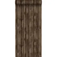 ESTAhome behang sloophout donkerbruin - 53 cm x 10.05 m - 138813