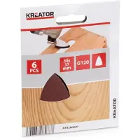 Kreator - Accessories - KRT280007 - Schuurpapier driehoekig - 50x37mm - K120 - 6 st.