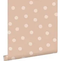 ESTAhome behang stippen terracotta - 53 cm x 10.05 m - 139732