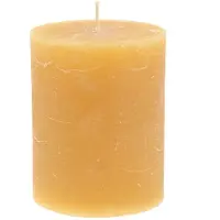 Viana Effen pilaarkaarsen, honingkleurige decoratieve kaarsen, Adventsdecora