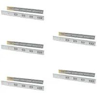 Emuca Set Kogelgeleiders Voor Laden Met Volledige Uittreklengte En Soft-close 45 Mm