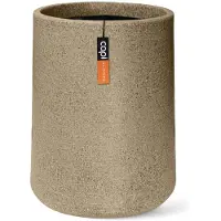 Capi Europe - Sandbag hoog Arc Granite - 76x100 - Warm taupe - Bloempot Voor binnen en buiten - Beschikbaar in XL formaten - Breukbestendig - 100% Recyclebaar - Levenslang garantie - NWTS8293