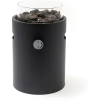 Happy Cocooning Lumi Steel tafelbrander rond 21xH37 cm Nordic Black