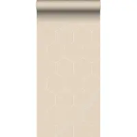 ESTAhome behang hexagon beige - 53 cm x 10.05 m - 139552