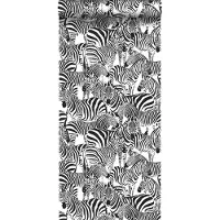 ESTAhome behang zebra's zwart wit - 53 cm x 10.05 m - 139155