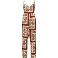 ONLY Jumpsuit 'ONLNova' beige / bruin / rood