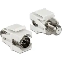 DeLOCK F-connector naar IEC keystone -