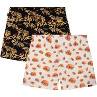 Pockies Boxershorts 'Burgers 'n' Fries' geel / oranje / zwart / wit