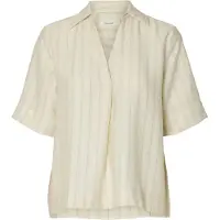 Selected Blouse crème / grijs