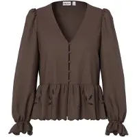 Pieces Blouse 'PCFeluca' chocoladebruin