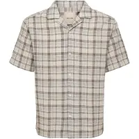 Only & Sons Overhemd 'ONSCaiden' blauw / bruin