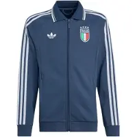 Adidas Sportief sweatvest 'Italy Away Anthem Jacket' saffier / groen / rood / offwhite