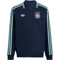 Adidas Sportjas 'Germany Away Anthem Jacket' turquoise / nachtblauw / wit