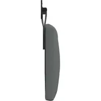 vidaXL Hangend hoofdbord Donkergrijs Stof
