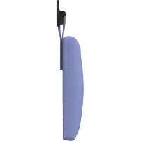 vidaXL Hangend hoofdbord Jeans Blauw Stof
