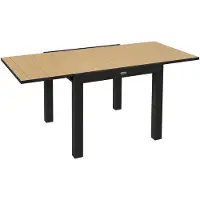 Outsunny Gartentisch Aluminium Gelb
