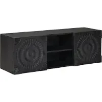 vidaXL TV Kast met plank met opslag met de deur Zwart 105 x 30 x 35 cm