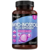 Buporai Myo-Inositol PCOS (120 capsules) Voedingssupplement, foliumzuur, vitamine B12, hormoonbalans, vruchtbaarheid, kinderwens, vrouwengezondheid