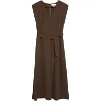 Comma Jurk chocoladebruin
