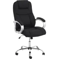 BellaFurn Ergonomische bureaustoel – Bureaustoel, hoogwaardige ondersteuning, belastbaar tot 150 kg | Kleur: Zwart