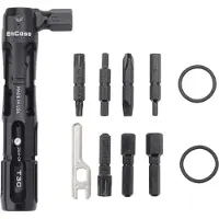 Wolf Tooth Geïntegreerde EnCase System Hex Bit Wrench Multi-Tool (14 functies) Zwart