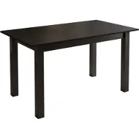 Lookway ARTON uittrekbare tafel, 140 cm, tafelblad in zwarte kleur, zwarte poten