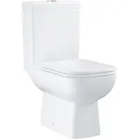 GROHE Start Edge - Toilet combiset met reservoir en Softclose toiletzitting, Rimless, alpine wit 39814000