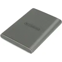 Transcend ts2tesd360c esd360c external ssd, 2tb, usb 20gbps, type c, 2000 mb/s, 3d nand, gray