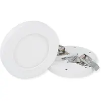 LED line 6W LED paneel, inbouwspots, plafondlamp, warm wit licht, 450 lumen, rond