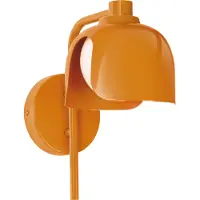Osram DECOR Corolle Wandlamp, Oranje Metaal Glas, G9 Versie, Textielkabel, Retro stijl