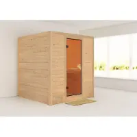 Karibu | Mojave Sauna | Energiezuinig-met Saunakachel 9 kW | Geïntegreerde Bediening-Met Dakkraag
