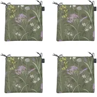 Madison Zitje universeel rits ca. 40x40 cm Donna green canvas Eco plus natural outdoor finishing