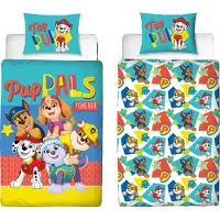 Paw Patrol Dekbedovertrek - 140 x 200 cm - Polyester - Bijpassend kussensloop 60 x 70 cm