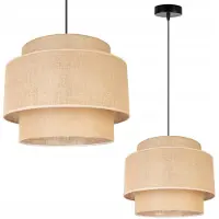 Light11 HOME Hanglamp, plafondlamp, lampenkap, boho-stijl, jute