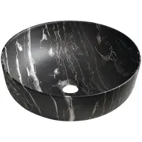 Sapho Rondea Keramische waskom Ø41cm, Carnico-marmer