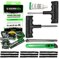 Rhino USA 14-Piece Compact Tire Repair Plug Kit