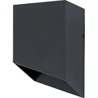 Osram buitenwandlamp, donkergrijs, GU10-fitting, IP54, aluminium behuizing, glazen afdekking, 84 mm lengte, 135 mm hoogte, 73 mm breedte, levensduur 25.000 u