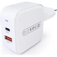 GO SOLID! GaN2 Quick Charger 45W (1x USB QC3.0, 1x USB-C PD3.0)