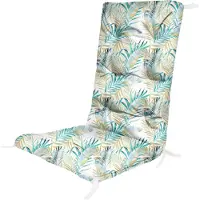 Ferocity - Tuinstoelkussens - Comfortabel, duurzaam - Voor meubels van pallets - 130 x 50 x 5cm - Polyester - Palm Wit