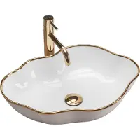REA Opzetwastafel Pearl Gold Edge