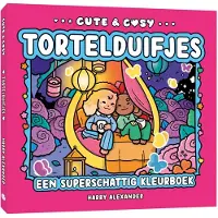 Uitgeverij MUS Cute & Cosy Tortelduifjes kleurboek Kleurboek