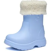 Ladeheid x Camminare - Kinderen Regenlaarze - Rubberen Laarzen voor Kinderen – EVA – Warm Gevoerd – Waterdicht – Lichtblauw – 32/33 - LA-CA-BearWinter
