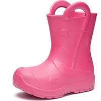 Ladeheid x Camminare - Kinderen Regenlaarze - Rubberen Laarzen voor Kinderen – EVA – Waterdicht - Antislip en Comfortabel – Roze – 34/35 - LA-CA-Splash